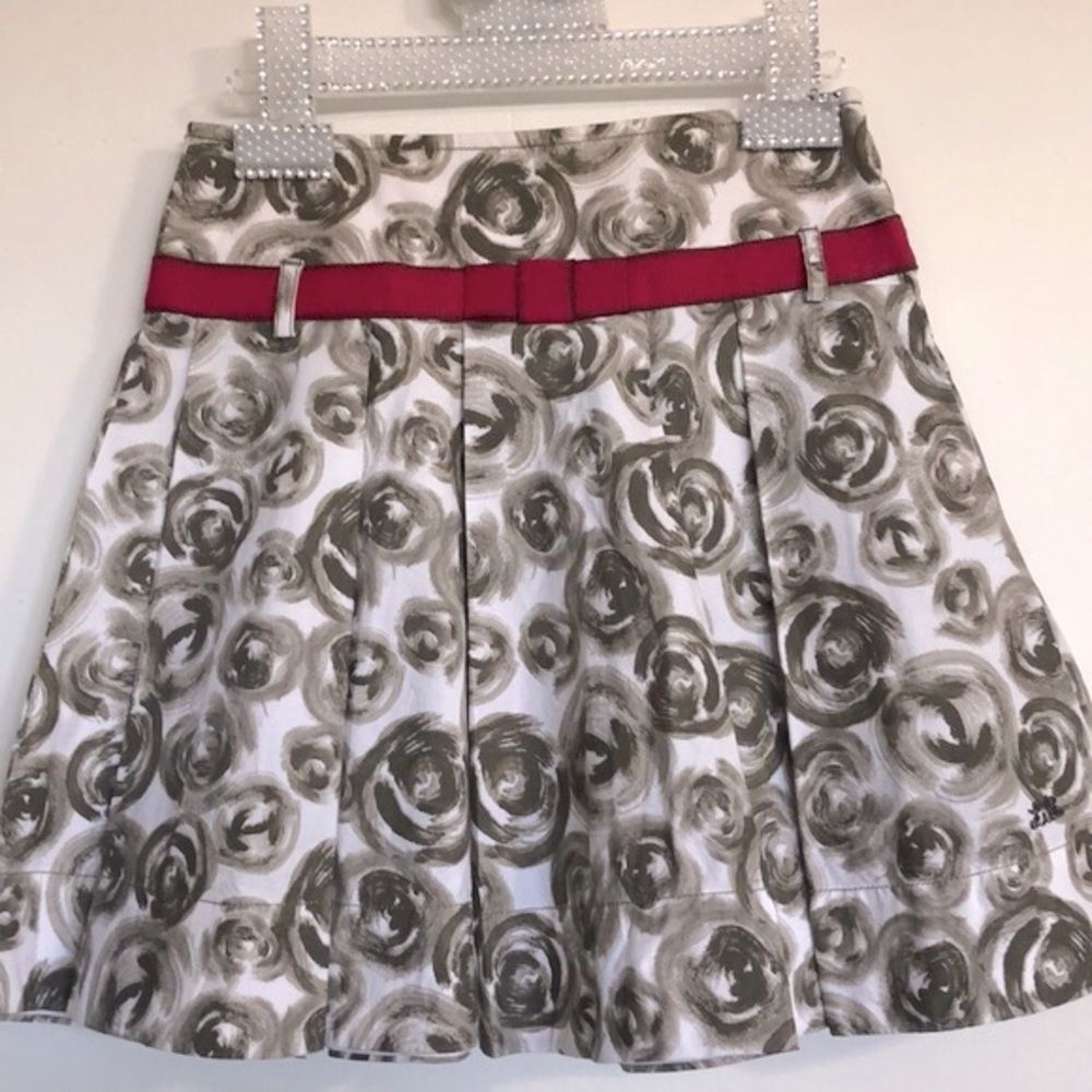 Lili Gaufrette Made In France, Cotton Printed Floral Skirt Size 12